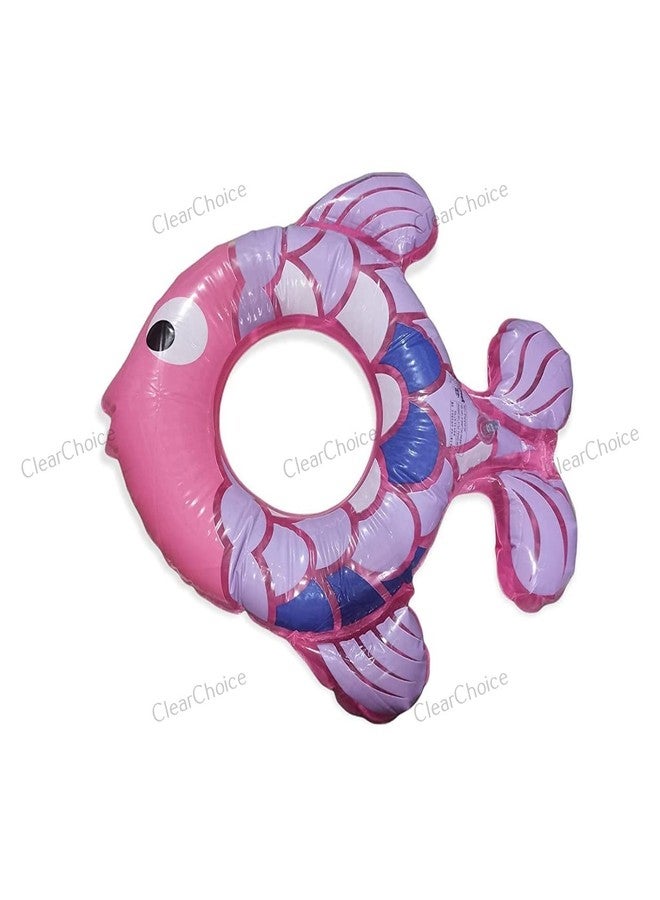 ClearChoice:- Fish Swimming Ring for Kids Girls,Boys,Kids Inflatable Swimming Tube(Multi Color)(3-5 Year)(1 PIS) - Image 2